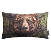 KISSENHÜLLE Foresta Bär - Dunkelgrün, Textil (30/50cm) - Magma Heimtexx