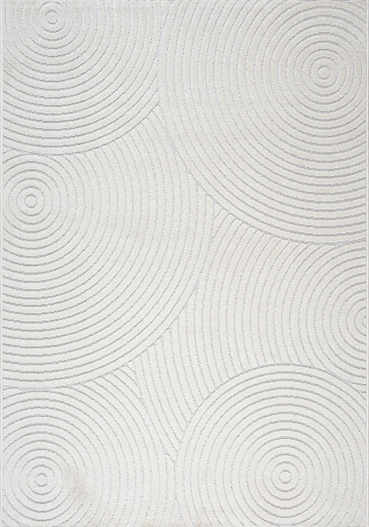 TEPPICH Outdoor Geometrisch MEZEN Polypropylen Creme 240 x 340 cm - Beige, Textil (240/340cm) - KADIMA DESIGN