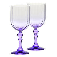 WEINGLÄSER, 2er-Set, 300 ml - Violett, Glas (0.3L) - Krosno Glass