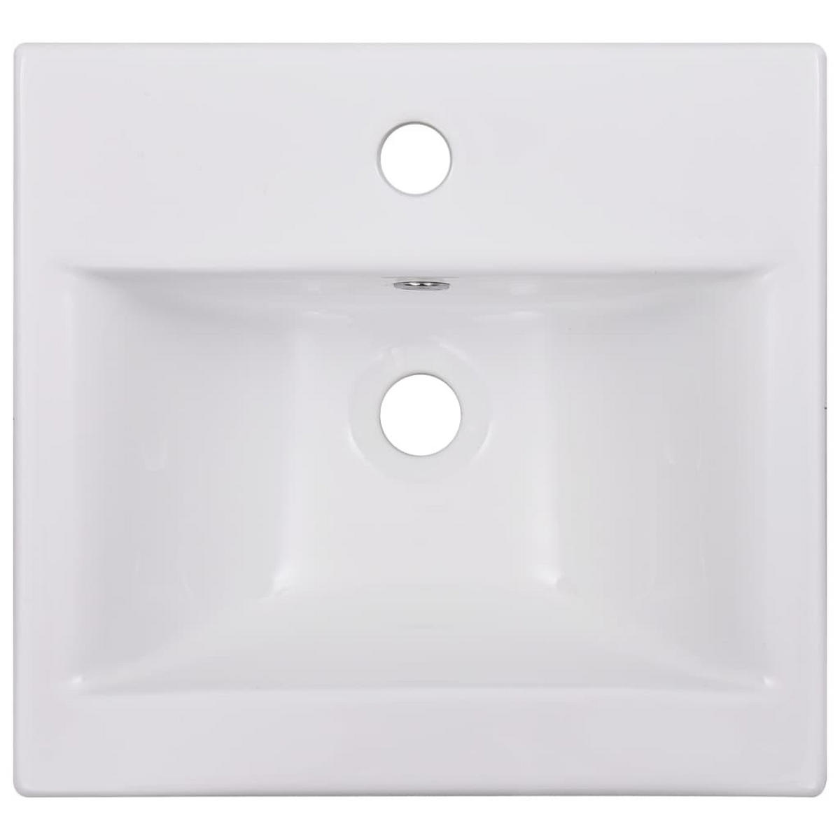 WASCHBECKEN Landgraf 42/39/18 cm - Weiß, Keramik (42/18/39cm) - Nettlife