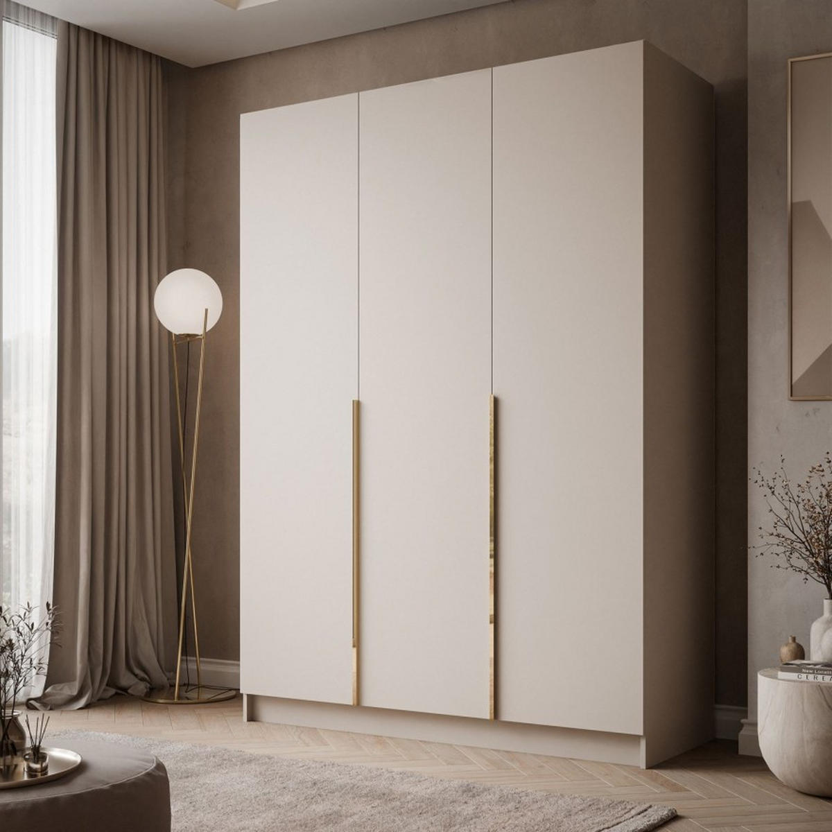 KLEIDERSCHRANK AUREL KASCHMIR 3D - Kaschmir, Holzwerkstoff (150/210/55cm) - Lookway