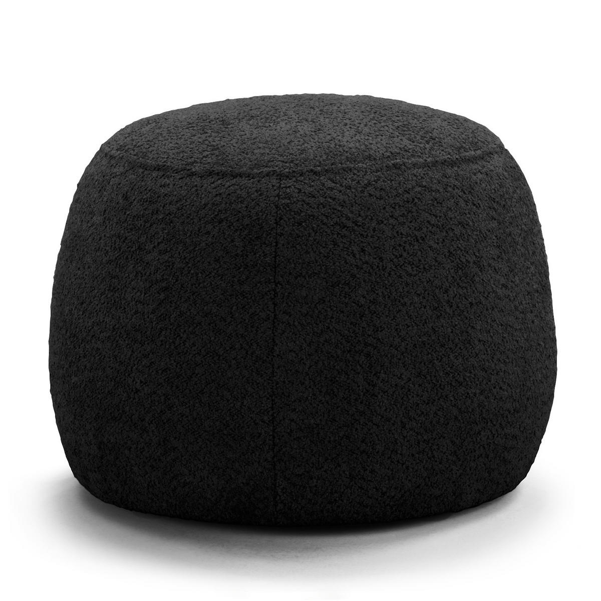 POLSTERHOCKER - Schwarz, Textil (59/45/59cm) - home24