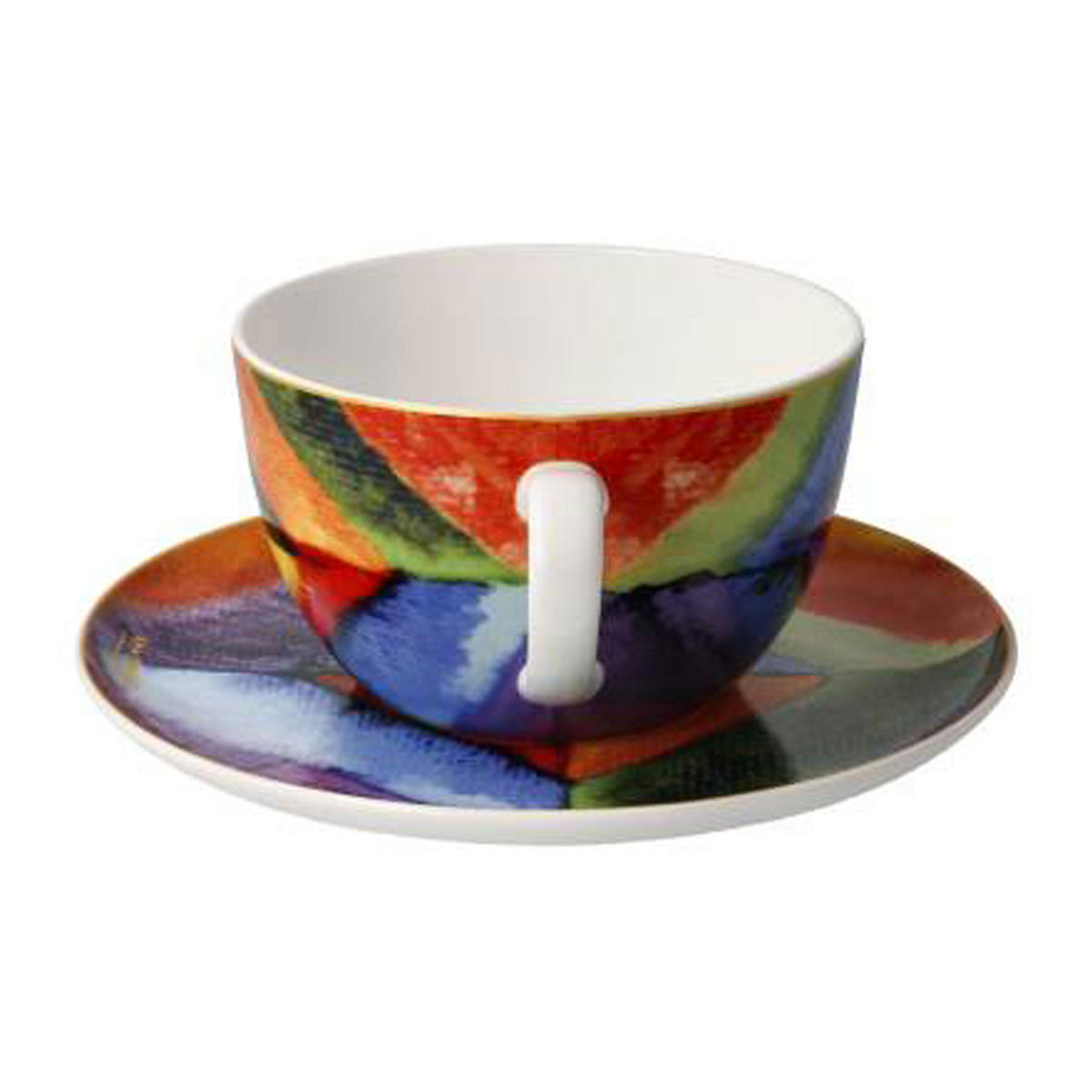 MILCHKAFFEETASSE Kandinsky - Farbstudie, Fine Bone China - Multicolor, Keramik (0.35L) - Goebel