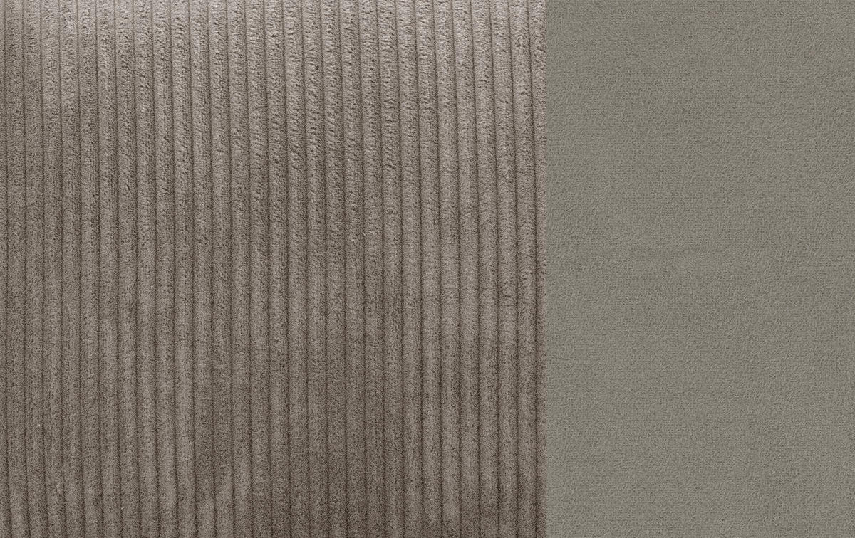 ECKSOFA TAUER 3-Sitzer, taupe - Taupe/Schwarz, Holzwerkstoff/Kunststoff (206/173cm) - Courtois Laville