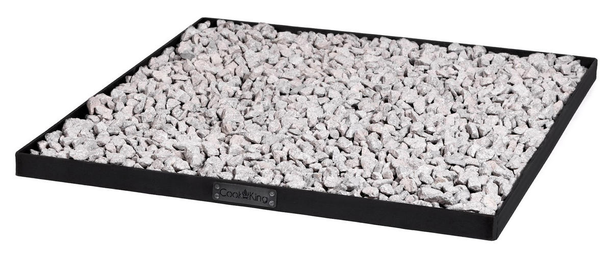 FEUERSCHALENBASIS für Dekosteine 60x60 cm, quadratisch - Rostfarben, Metall (60/60cm) - Cook King