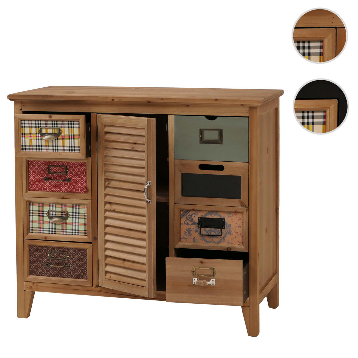 APOTHEKERKOMMODE Braun - Braun, Holz (91/80/40cm) - MCW