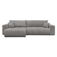 ECKSOFA OFI mit Schlaffunktion und Bettkasten Dunkelgrau - Dunkelgrau, Holzwerkstoff/Kunststoff (278/145cm) - Idohome
