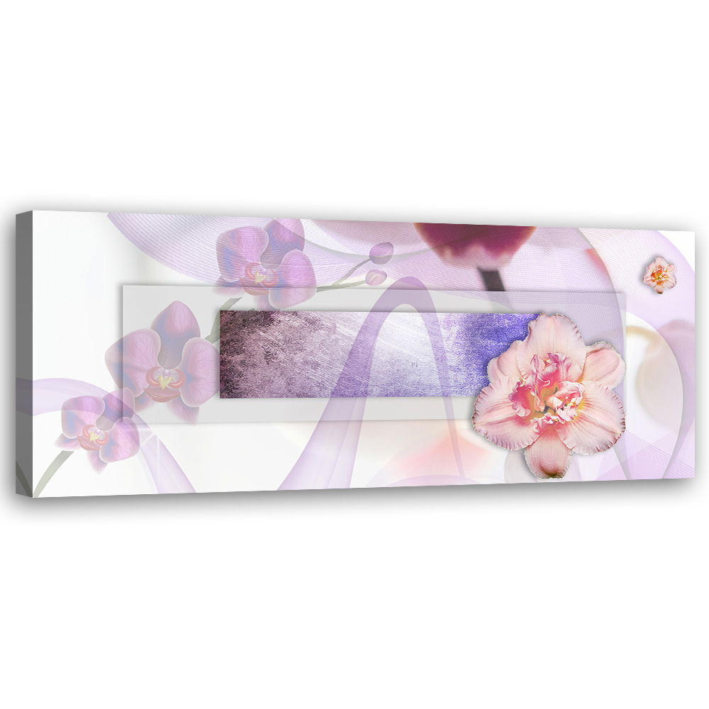 KUNSTDRUCK Rosa 120/40 cm - Pink, Textil (120/40cm) - KUNSTLOFT