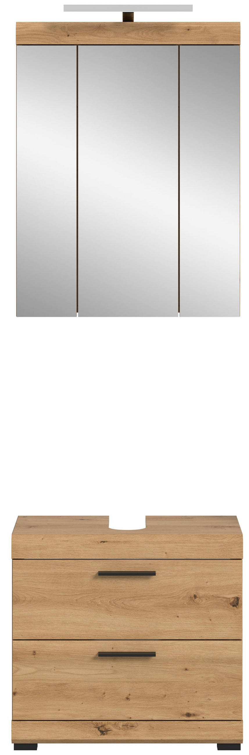 BADEZIMMER Vento 3-tlg. (B/H/T: ca. 60/191/34 cm) in Artisan Eiche /Artisan Eiche - Eiche Artisan, Holz (60/191/34cm)