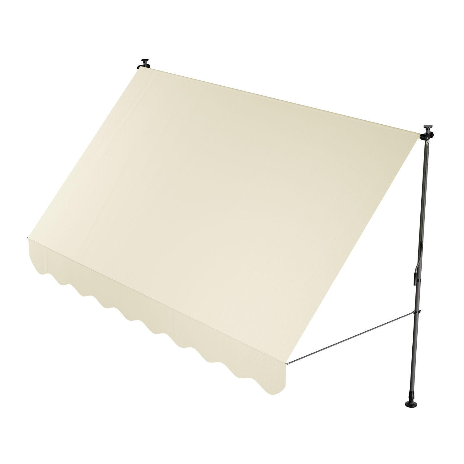 KLEMMMARKISE Kapstadt beige 300x120 cm - Beige, Textil (300/200/120cm) - Juskys