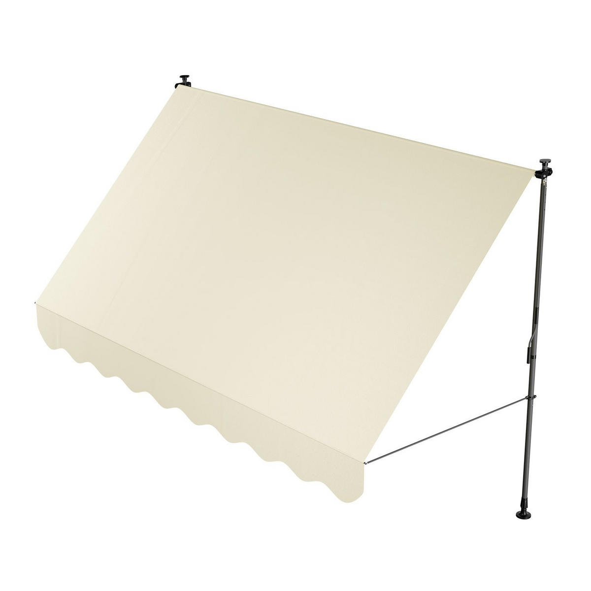 KLEMMMARKISE Kapstadt beige 300x120 cm - Beige, Textil (300/200/120cm) - Juskys