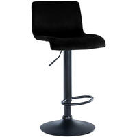 BARHOCKER Hover 83x39x36 cm schwarz - Schwarz, Textil (39/83/36cm) - furnicato
