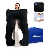 KOMFORTKISSEN - Schwarz - Schwarz, Textil (100/150cm) - KomfortKissen