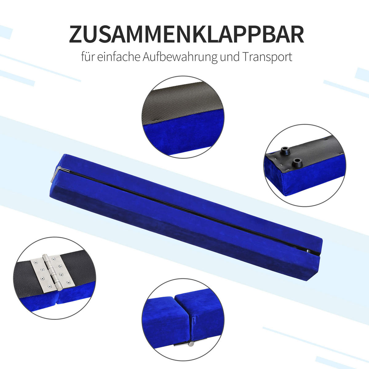 SCHWEBEBALKEN Blau - Blau, Kunststoff (210/10/6.5cm) - Jamb