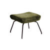 HOCKER LOTTE Grün Velvet - Grün, Textil/Metall (57/44/52cm) - KAWOLA