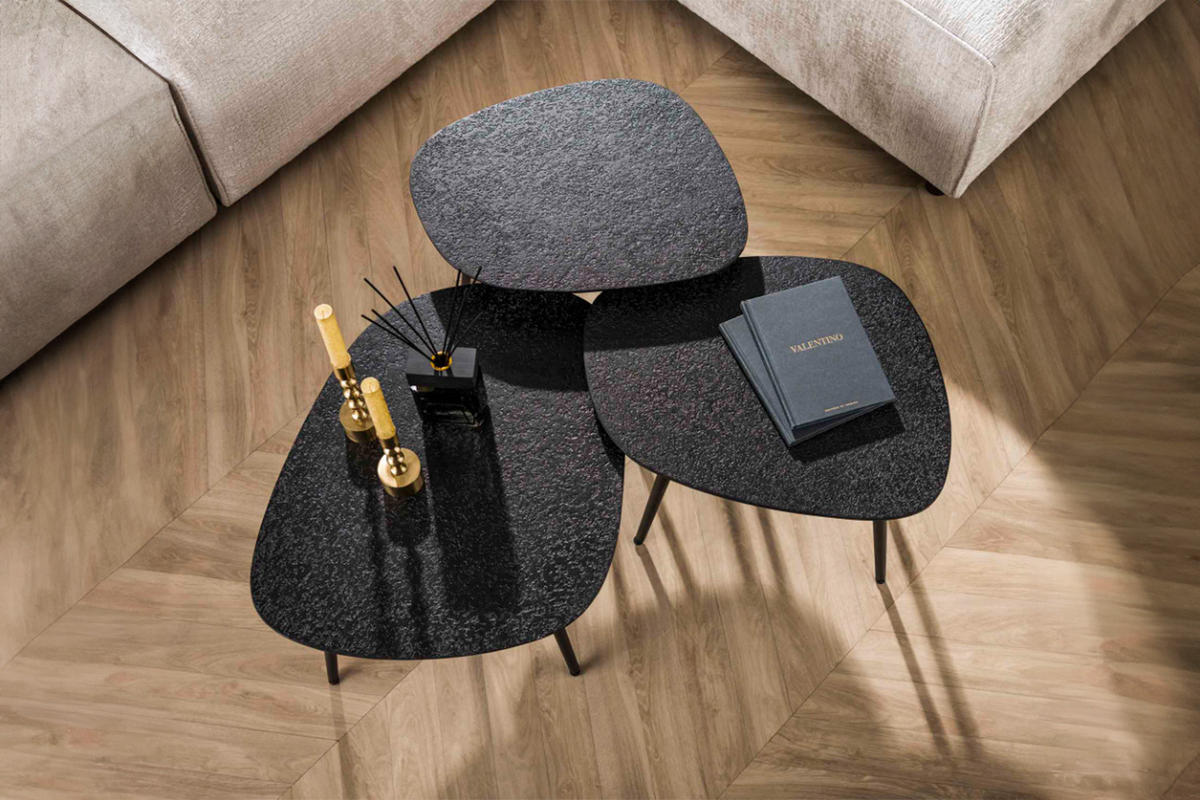 COUCHTISCH-SET LAUCA Schwarz Metall - Schwarz, Metall (62/51/36cm) - KAWOLA
