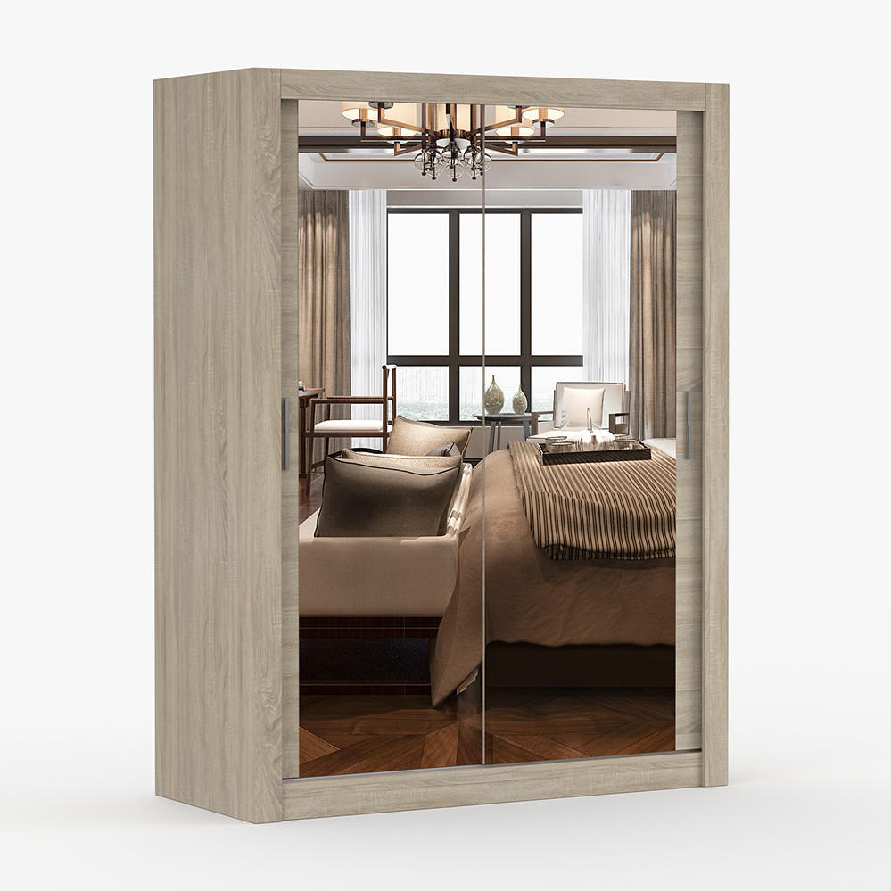 imoebel24 Kleiderschrank Sonoma Eiche 150x215x64 cm