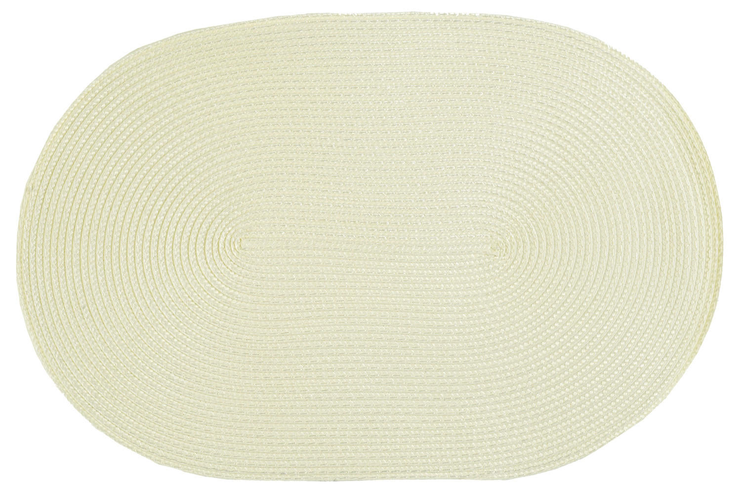 PLATZSET Polypro Ecru oval ca. 45x30 cm Platzdeckchen Tischset - Ecru, Kunststoff (35/45cm) - TiborTex