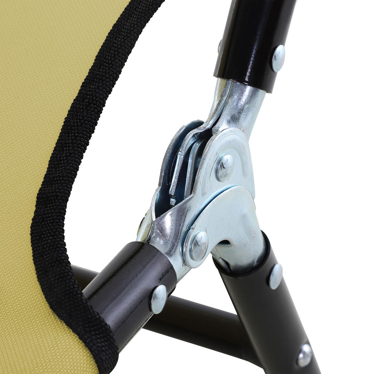 SONNENLIEGE, Gartenliege mit verstellbarer Rückenlehne für Garten, Balkon - Grau, Textil/Metall (56/28/188cm) - Outsunny