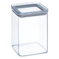 LEBENSMITTELBEHÄLTER Transparent Square 10,3/10,3/13,8 cm - Transparent, Kunststoff (10.3/13.8/10.3cm) - 5five Simply Smart