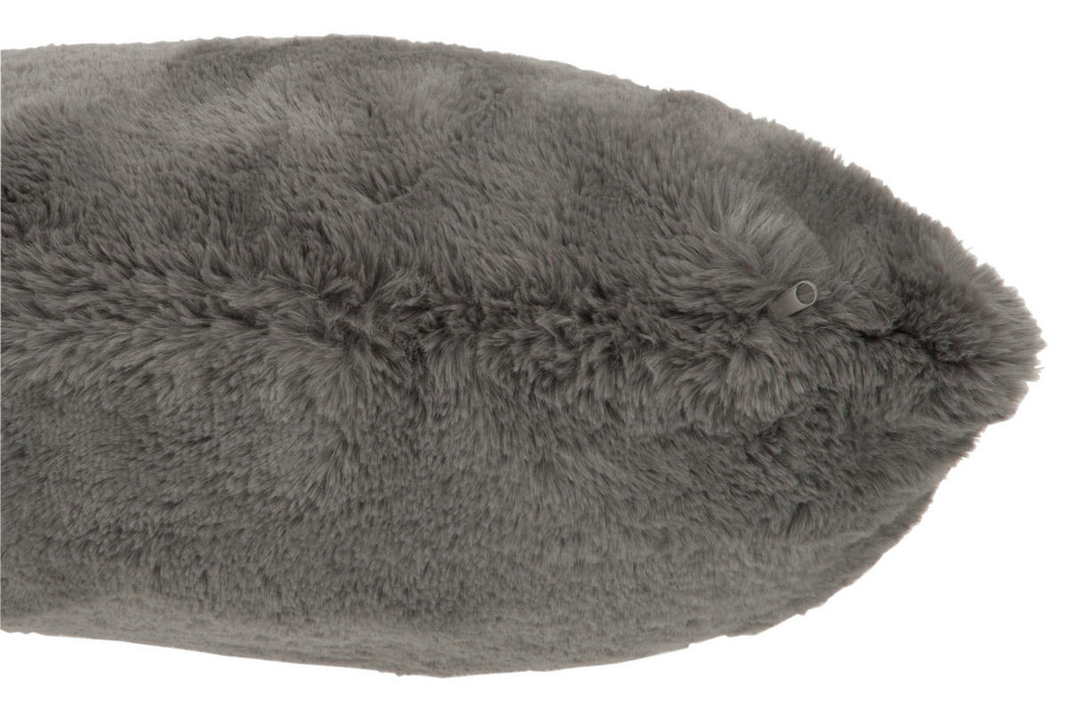 KISSEN CUTIE - Plüsch - Grau - Dunkelgrau, Textil (45/45cm) - J-Line