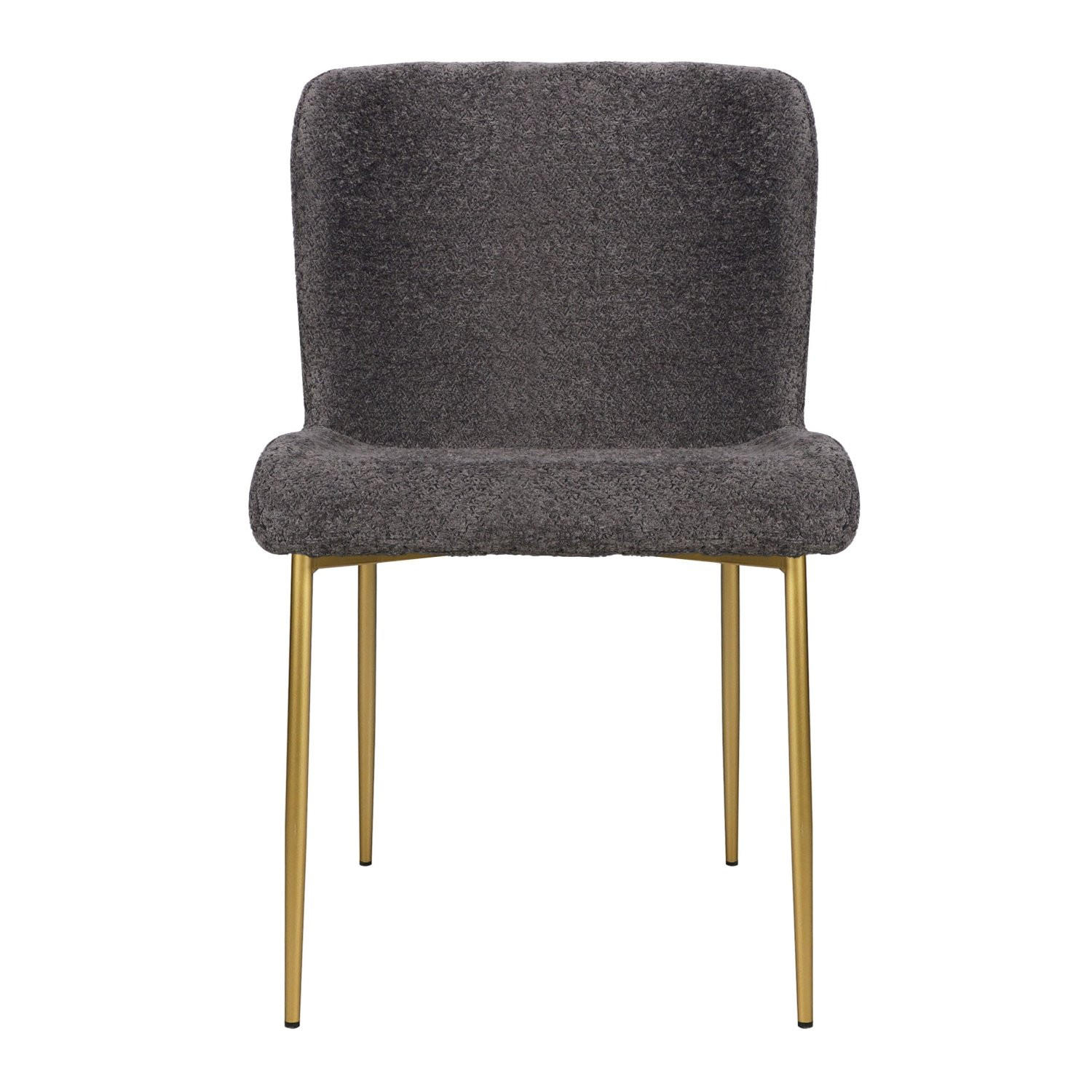POLSTERSTUHL Neul Grau / Gold mit Bouclé-Bezug - Goldfarben/Grau, Textil/Metall (50/81/54.5cm) - Selsey