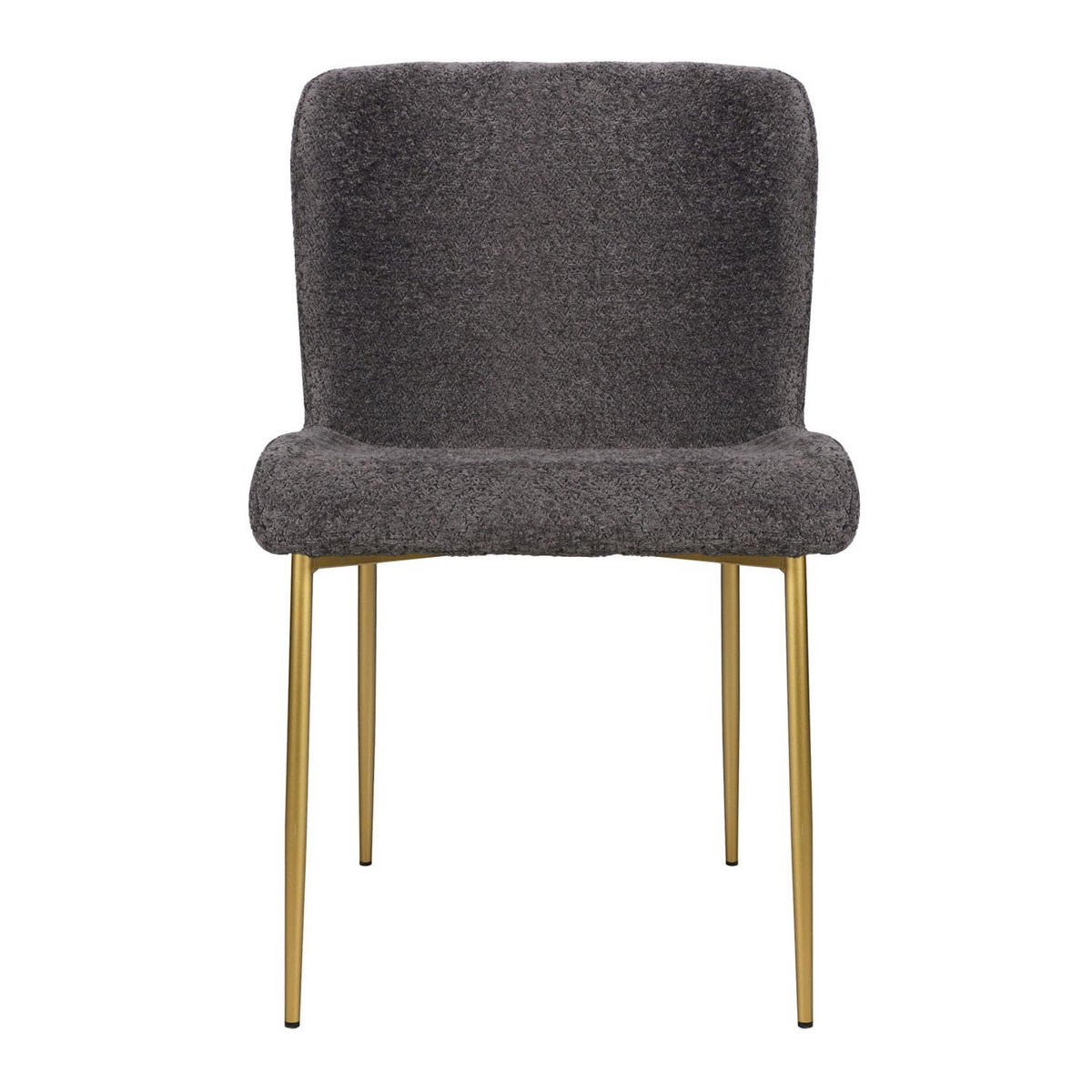 POLSTERSTUHL Neul Grau / Gold mit Bouclé-Bezug - Goldfarben/Grau, Textil/Metall (50/81/54.5cm) - Selsey