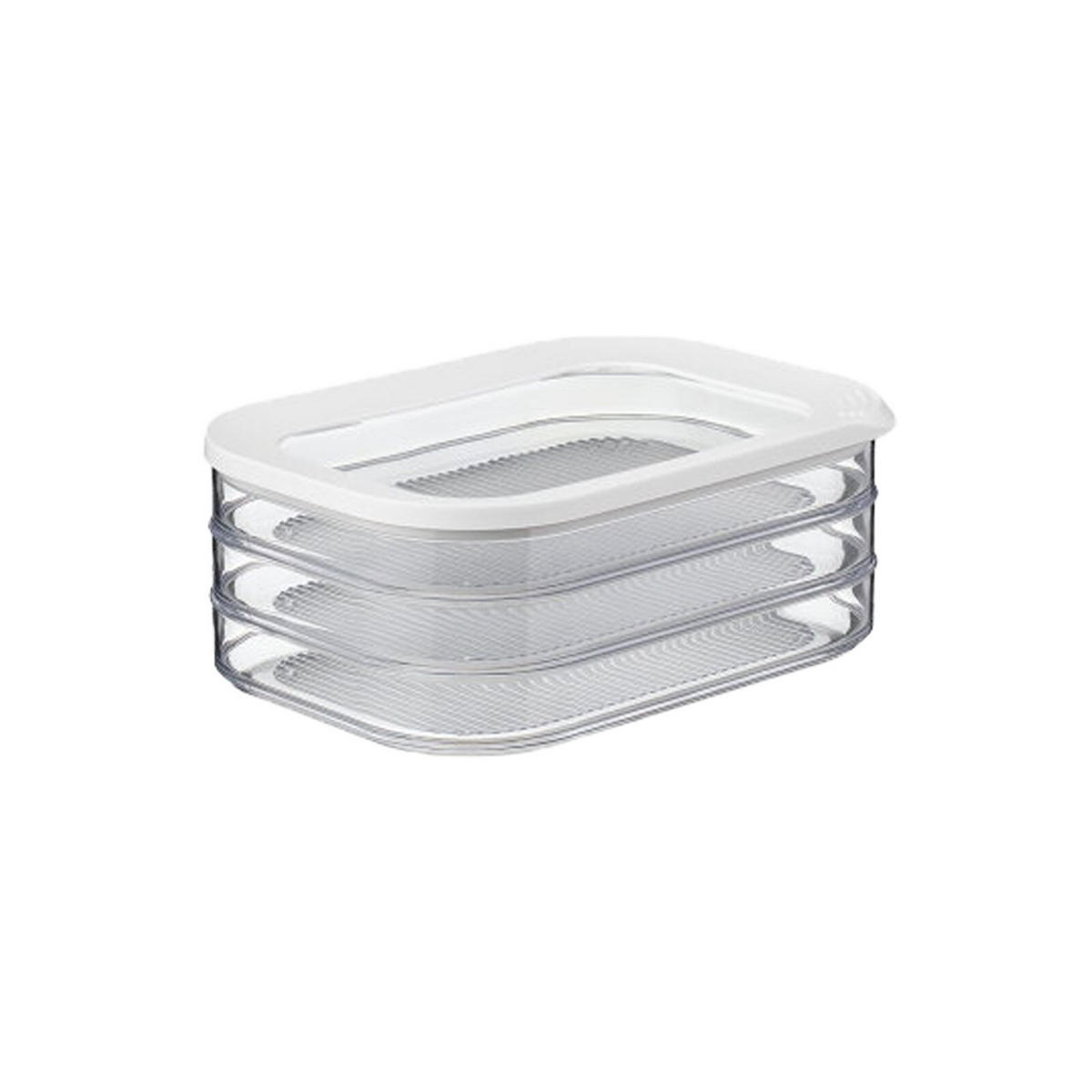 AUFSCHNITTDOSEN Modula weiß 4er Set - Weiß, Kunststoff (1/1/1cm) - Mepal