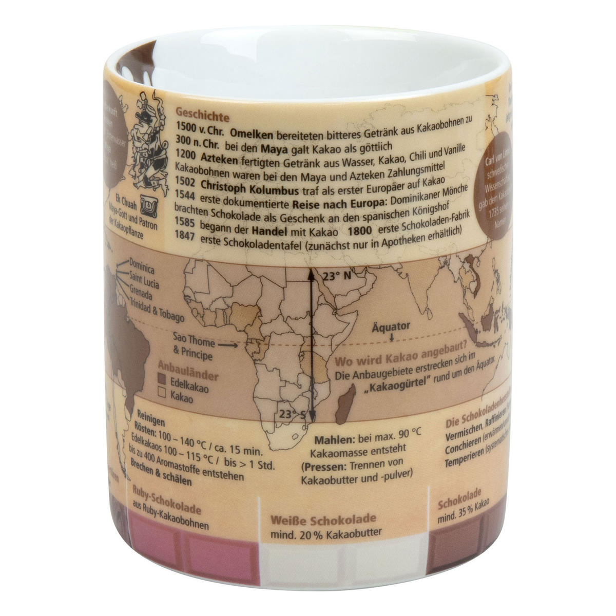 WISSENSBECHER Kakao - Naturfarben, Keramik (0.46L) - Könitz