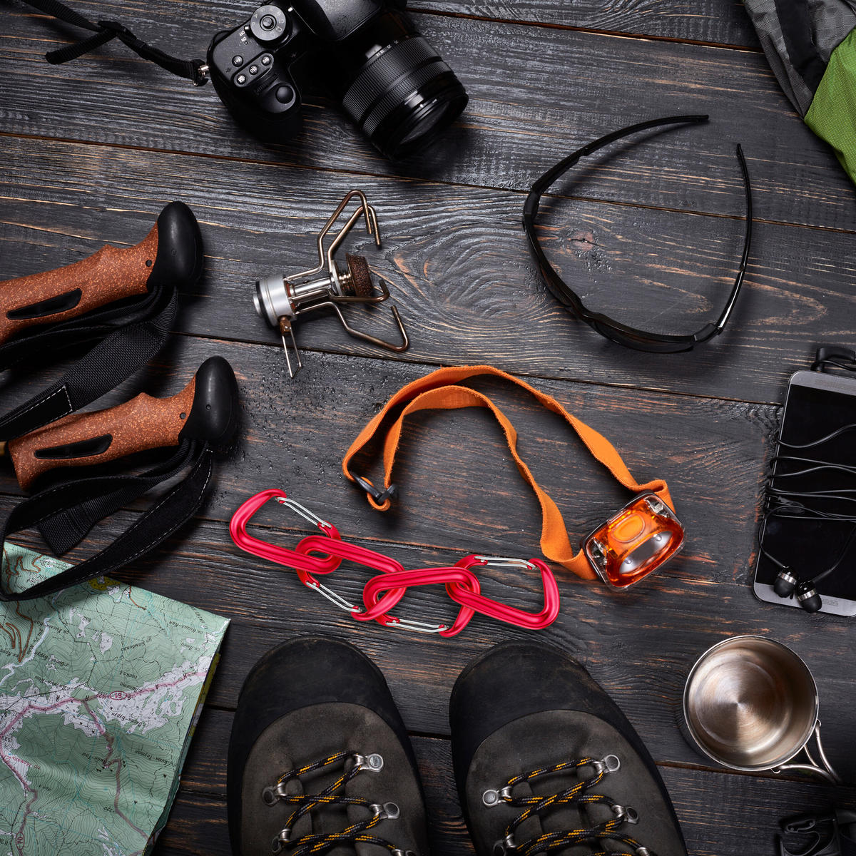 4XKARABIN - rdeča, kovina (1cm) - Relaxdays