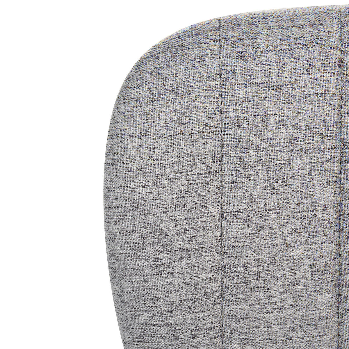 SCHREIBTISCHSTUHL Stoff Hellgrau Bubbly - Hellgrau, Textil (52/78/52cm) - Beliani