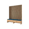 GARDEROBE Balma V - Blau, Holzwerkstoff (170/206/44cm) - MIRJAN24