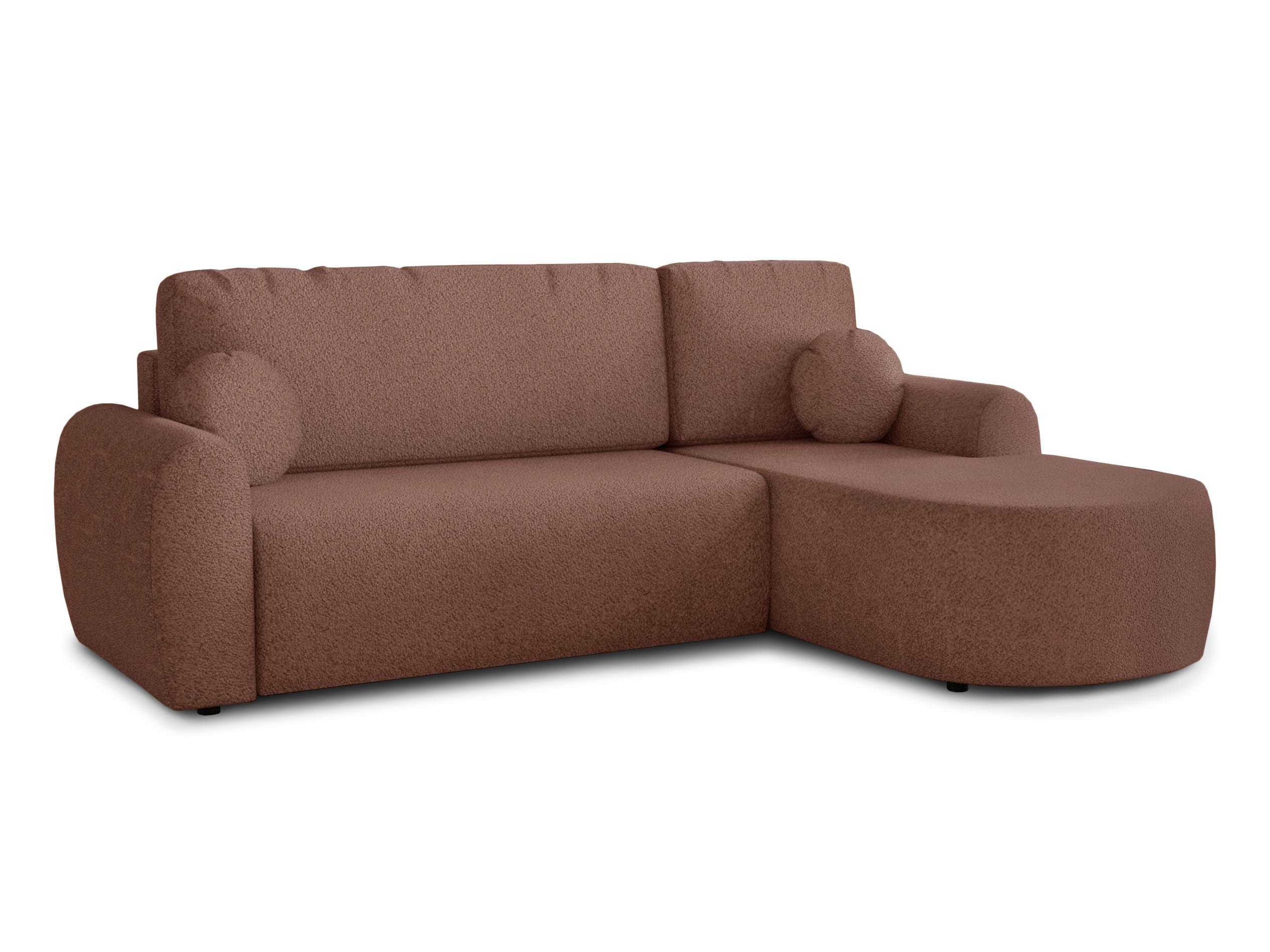 ECKSOFA Jazz, Seite: Rechts - Rosa, Holz/Textil (240/160cm) - Sofnet