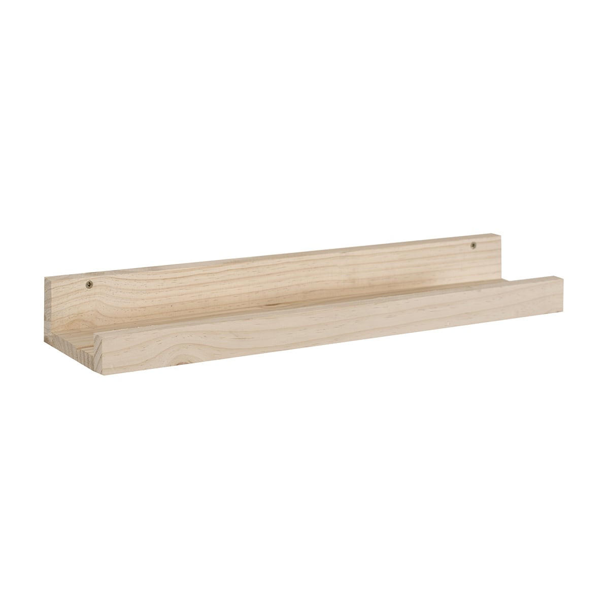 WANDREGAL aus massiver Kiefer - L60 x H7 cm - Eschefarben, Holzwerkstoff (60/7/60cm) - Calicosy