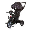 DREIRAD Be Active 2 in 1 schwarz Sitz drehbar Musik Licht drehbar - Schwarz, Metall (117/50/96cm) - Chipolino