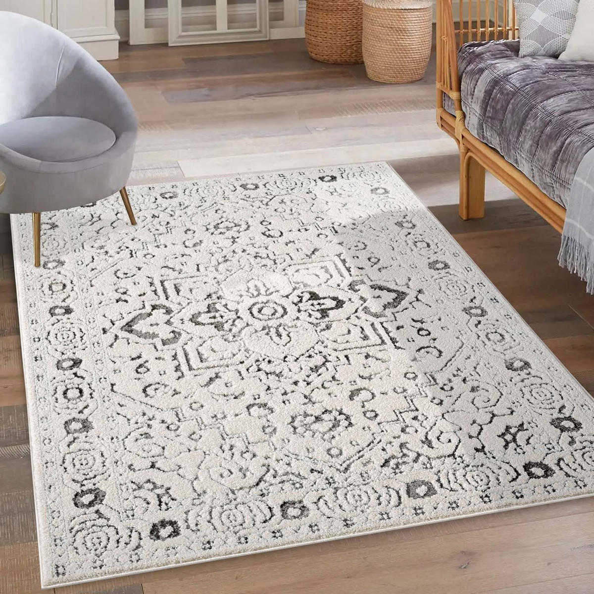 KURZFLOR-TEPPICH Lounge 0638 Grau 120x170 cm - Grau, Textil (120/170cm) - carpet city