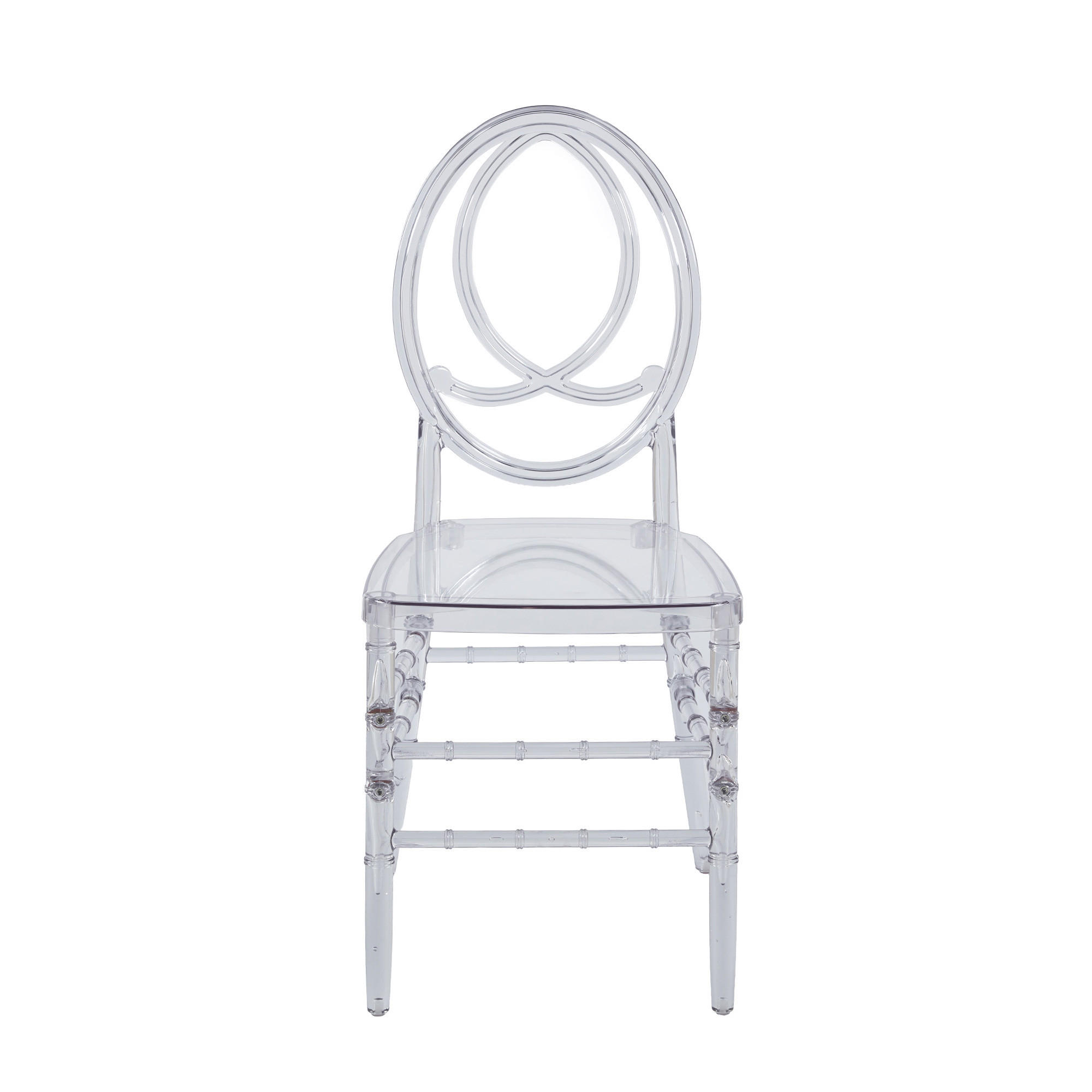 STUHL-SET DE-36419 4 Stück mit Kunststoffsitz Weiß - Transparent, Kunststoff (50/93/40cm) - ComfortXL