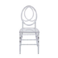 STUHL-SET DE-36419 4 Stück mit Kunststoffsitz Weiß - Transparent, Kunststoff (50/93/40cm) - ComfortXL