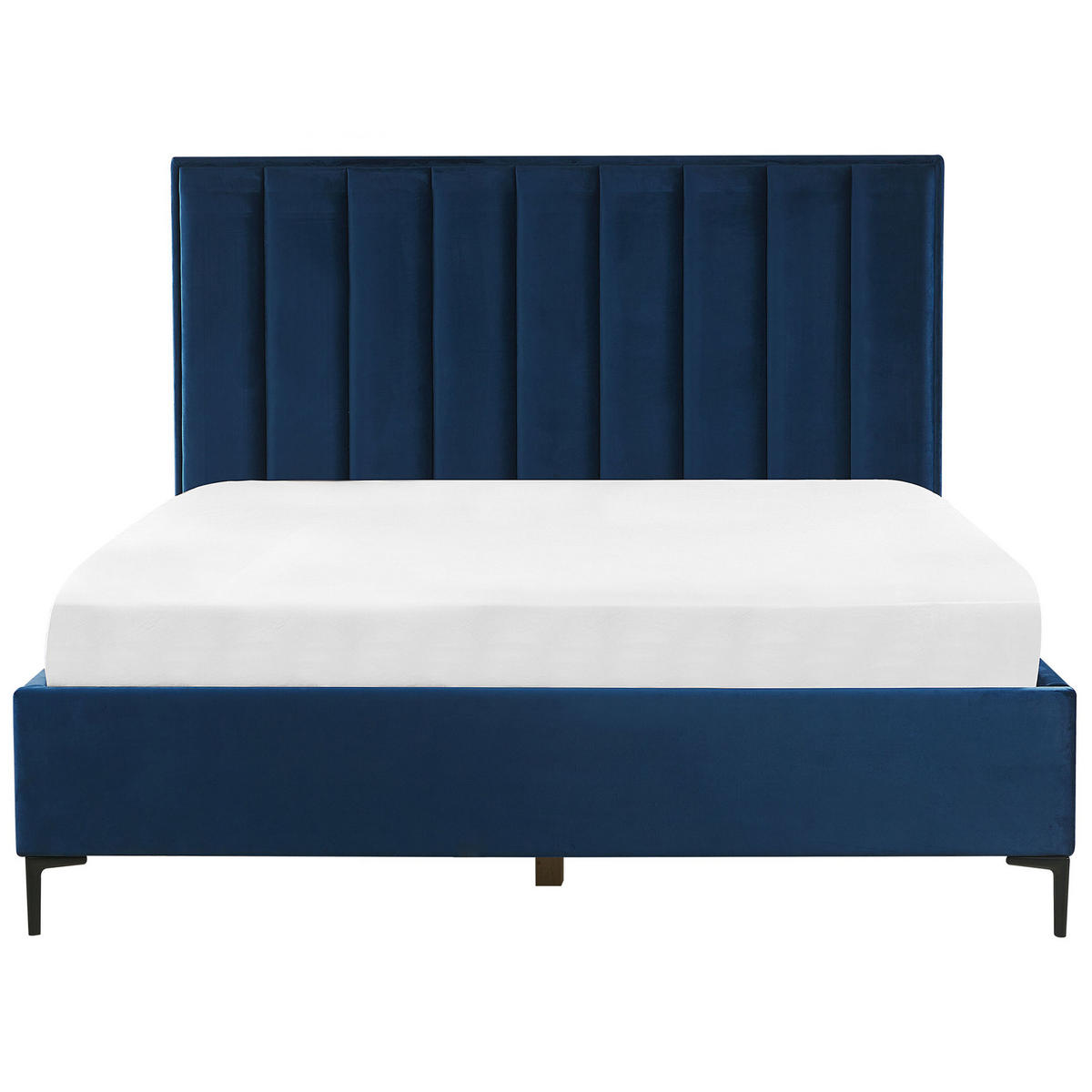 POLSTERBETT 180x200 cm Blau Sezanne - Blau, Textil (180/200cm) - Beliani