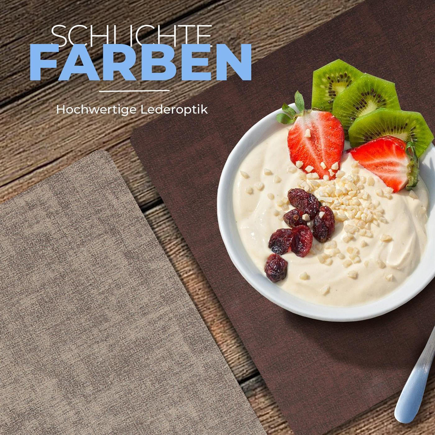 Thumbnail - Bestlivings Platzset, Braun, Kunststoff, 33x46 cm, Wohntextilien, Tischwäsche, Tischsets