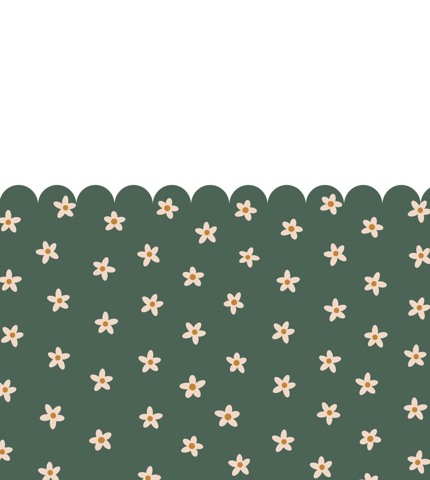 FOTOTAPETE Gänseblümchen 2.5 x 2.79 m - Grün, Papier (250/279cm) - ESTAhome