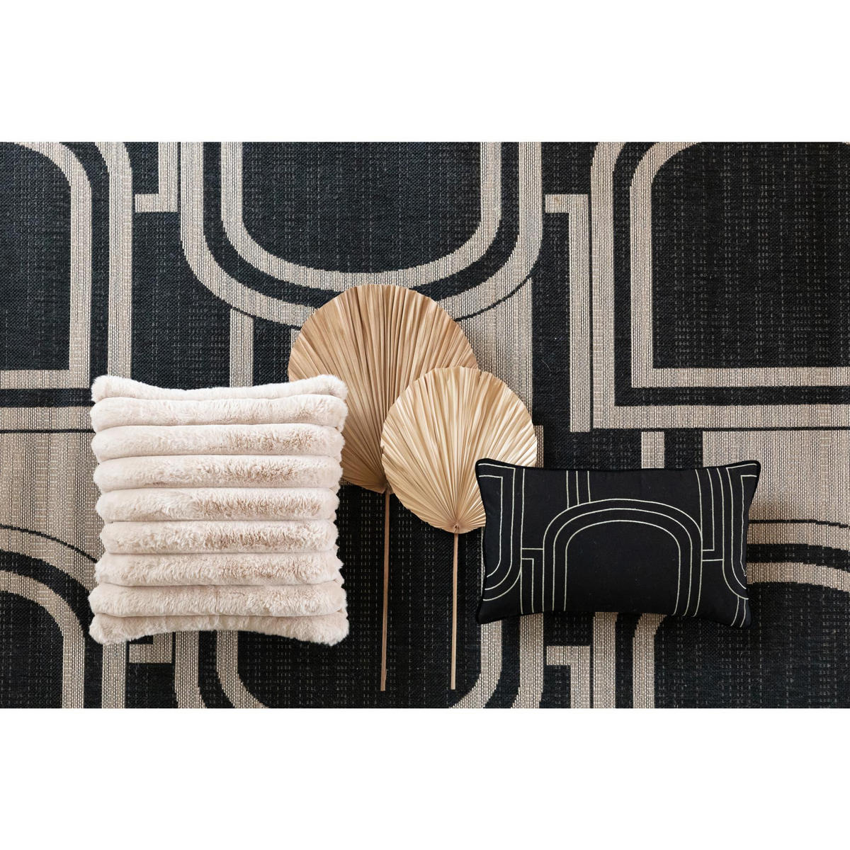 KISSEN Alice leinen 45 x 45 cm - Braun, Textil (45/45cm) - Vivaraise