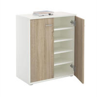 SCHUHSCHRANK LENNIS - Weiß/Sonoma Eiche, Holzwerkstoff (60/70/35cm) - CARO-Möbel