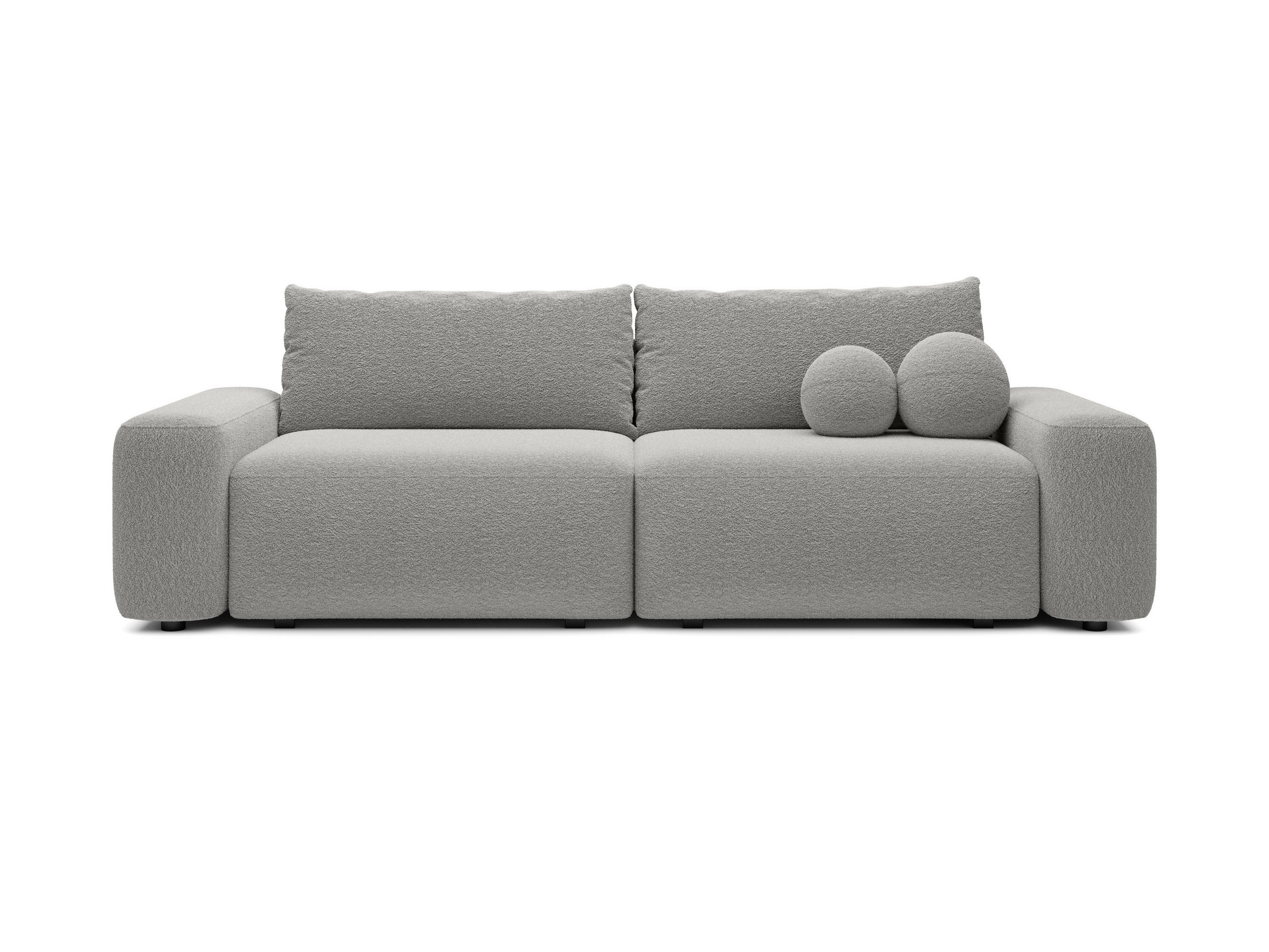 Masseno Bettsofa Grau 105x87x257 cm