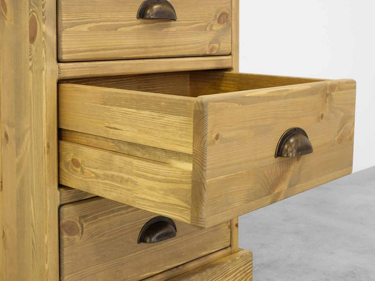 NACHTTISCH aus Massivholz Dakota - Hellbraun, Holz (50/69/40cm) - Seart