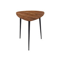 COUCHTISCH ELSA - Schwarz/Braun, Holz/Metall (60/60/57cm) - SAM