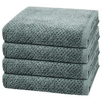HANDTUCH Pure 4er-Set - Dunkelgrün, Textil (50/100cm) - Cawö
