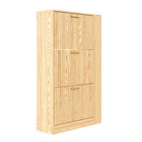 SCHUHKIPPER DE-37664 70/23,5/115 cm mit 3 Türen Natur - Naturfarben, Holzwerkstoff (70/115/23.5cm) - ComfortXL
