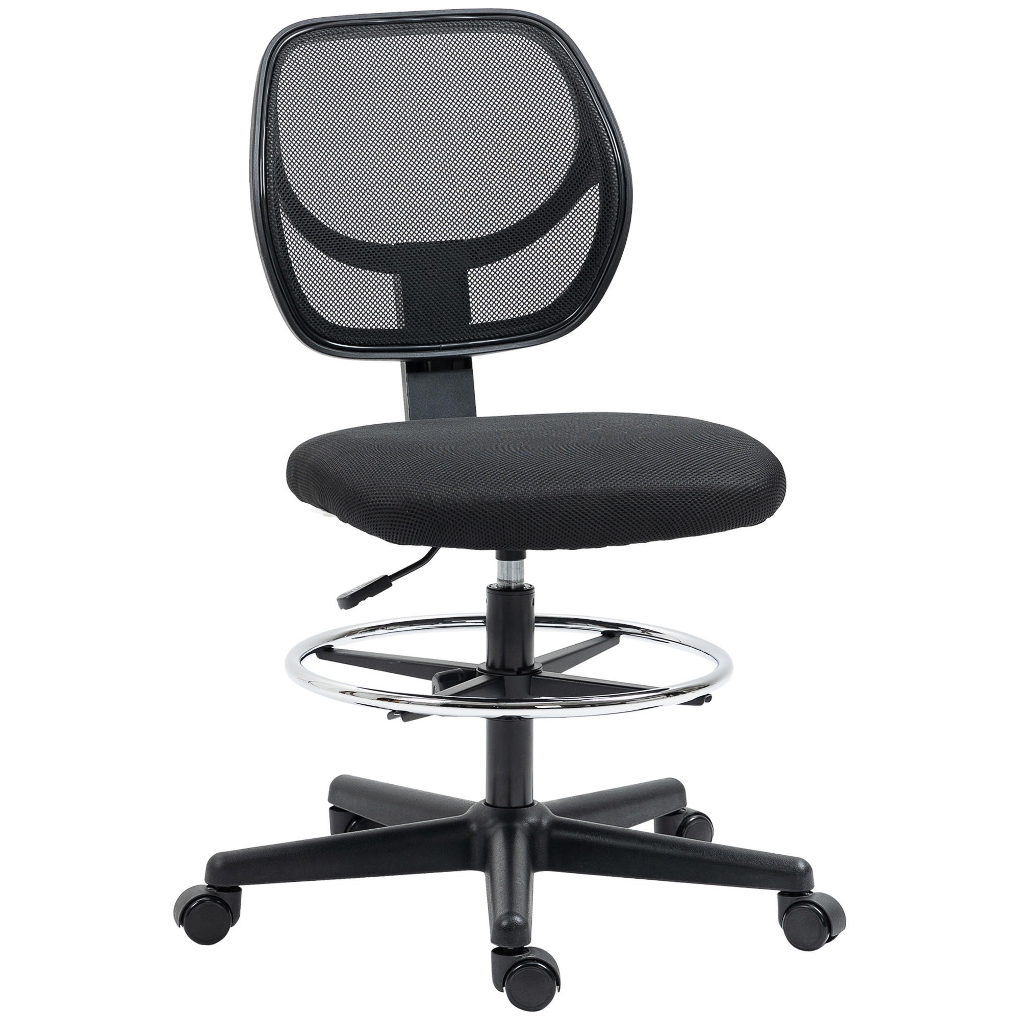 BÜROSTUHL Schwarz Mesh-Stoff, Schaumstoff, Mehrschichtenplatte 59xx61x113 xm - Schwarz, Kunststoff (61/113/59cm) - DESIGN IN