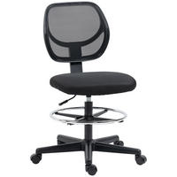 BÜROSTUHL Schwarz Mesh-Stoff, Schaumstoff, Mehrschichtenplatte 59xx61x113 xm - Schwarz, Kunststoff (61/113/59cm) - DESIGN IN